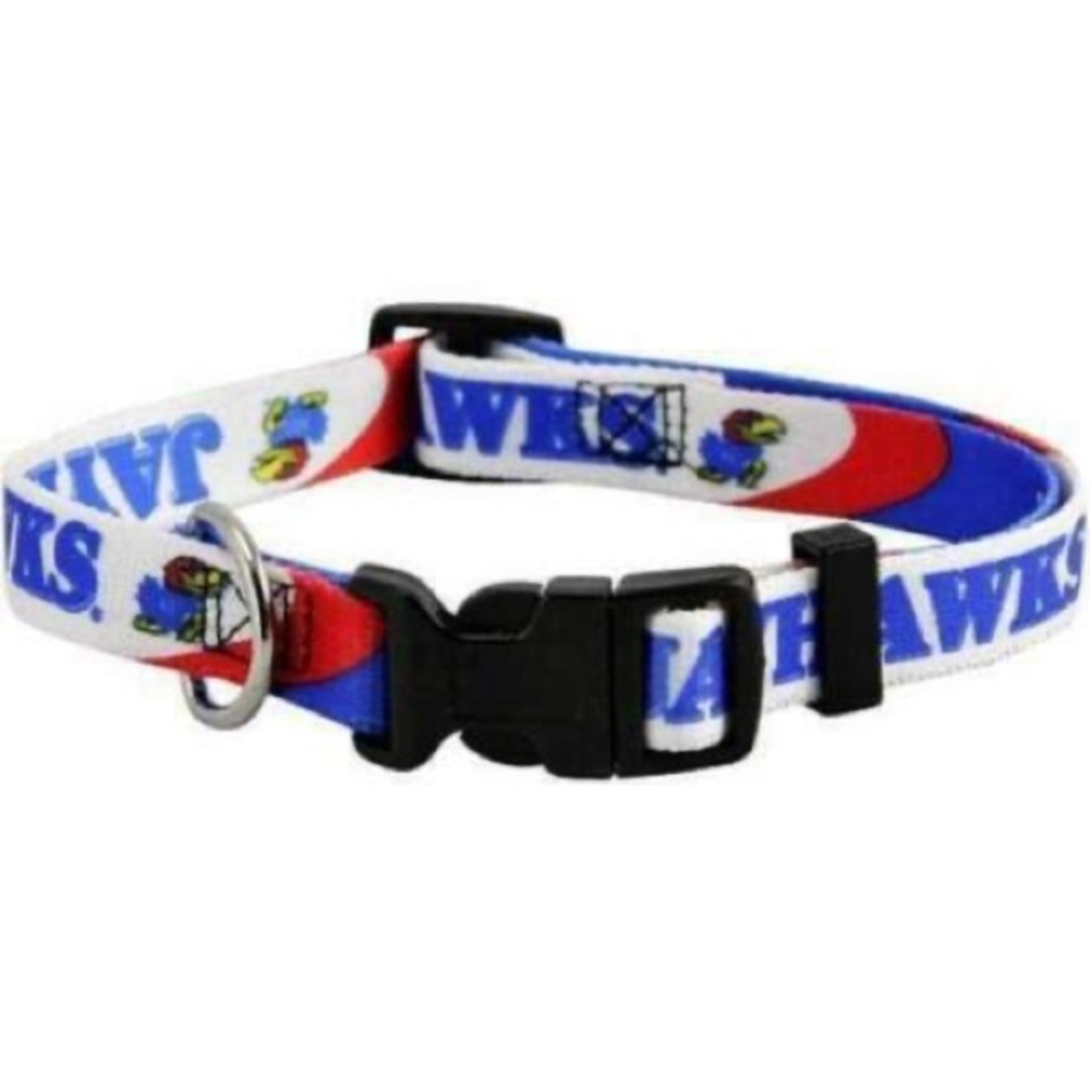 KANSAS UNIVERSITY JAYHAWKS (LARGE) DOG COLLAR || Pets